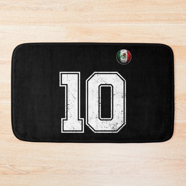 Item preview, Number 10 Mexico Flag Football Fan designed and sold by BernoNickel.