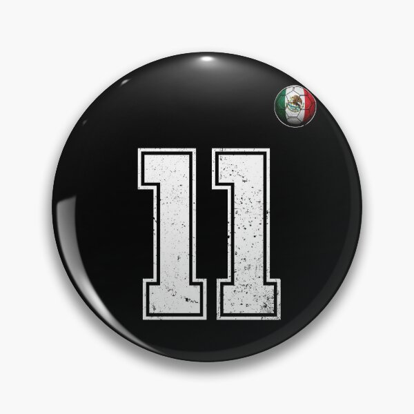 Item preview, Number 11 Mexico Flag Football Fan designed and sold by BernoNickel.