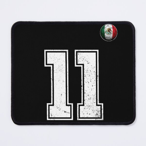Item preview, Number 11 Mexico Flag Football Fan designed and sold by BernoNickel.
