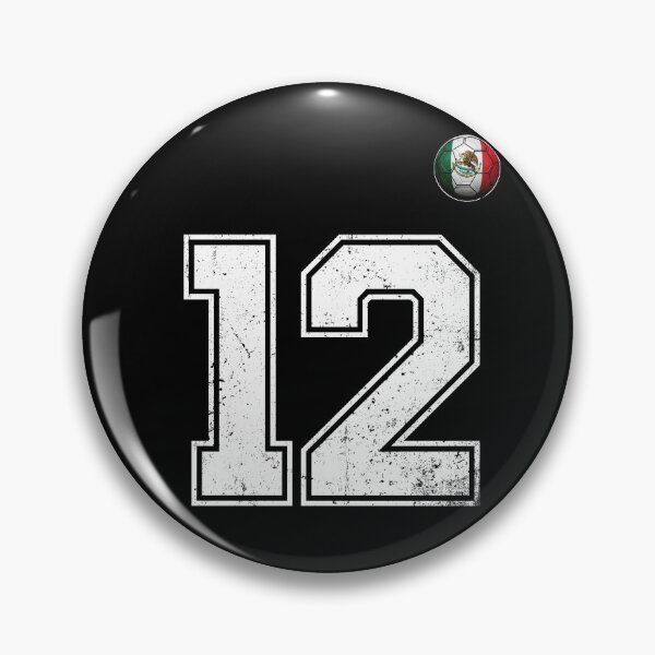 Item preview, Number 12 Mexico Flag Football Fan designed and sold by BernoNickel.