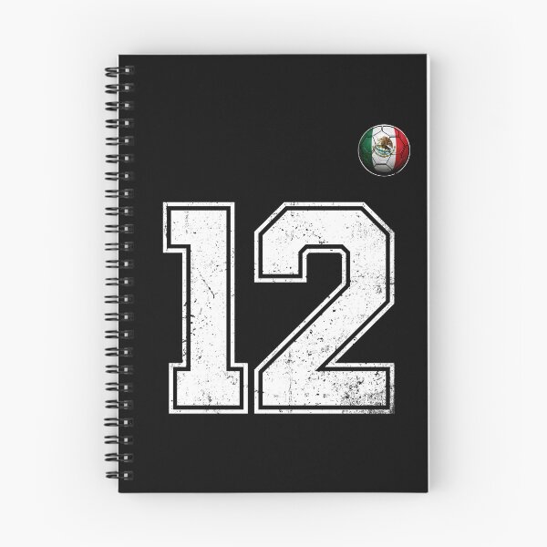 Item preview, Number 12 Mexico Flag Football Fan designed and sold by BernoNickel.