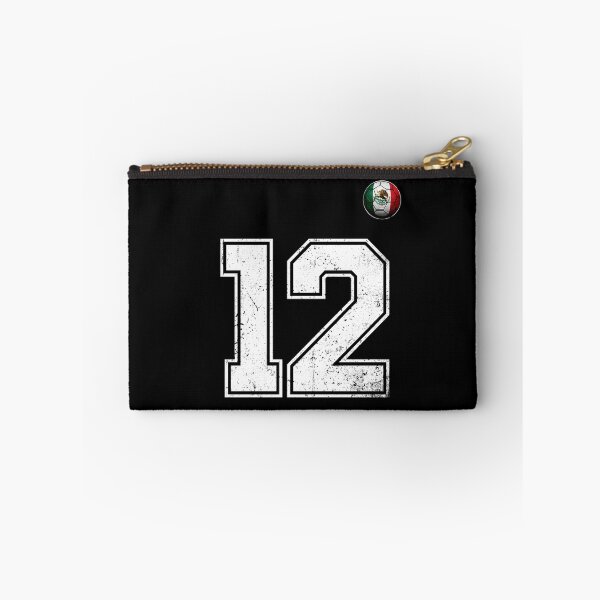 Item preview, Number 12 Mexico Flag Football Fan designed and sold by BernoNickel.