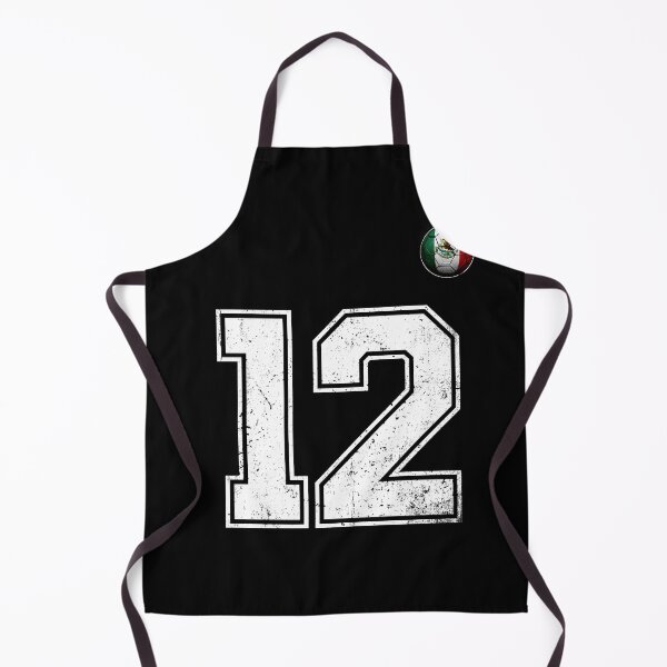 Item preview, Number 12 Mexico Flag Football Fan designed and sold by BernoNickel.