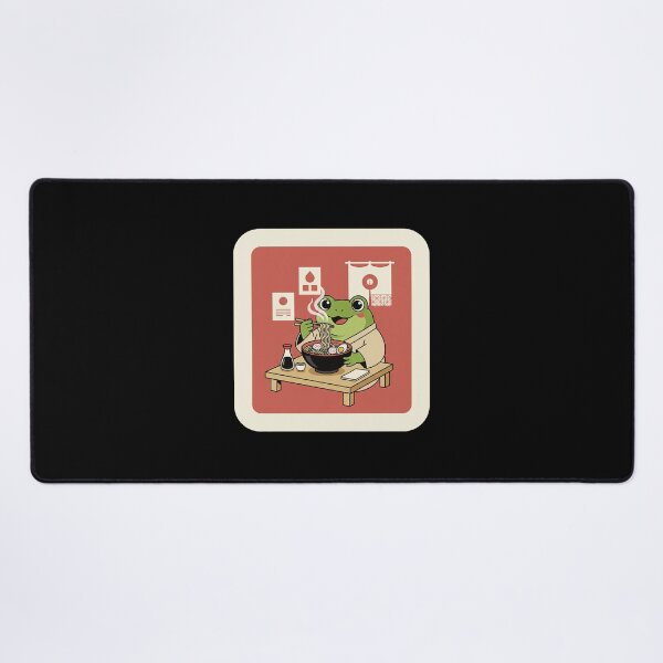 Item preview, Cute Frog Eating Ramen Cozy Japanese Cafe Illustration designed and sold by JordynLadukeg65.