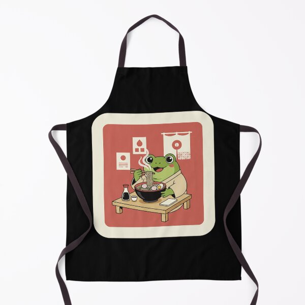 Item preview, Cute Frog Eating Ramen Cozy Japanese Cafe Illustration designed and sold by JordynLadukeg65.