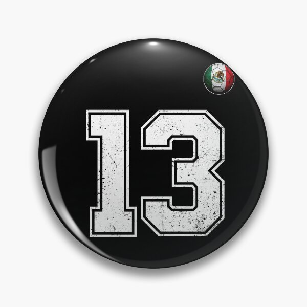 Item preview, Number 13 Mexico Flag Football Fan designed and sold by BernoNickel.