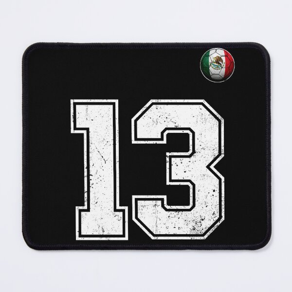 Item preview, Number 13 Mexico Flag Football Fan designed and sold by BernoNickel.