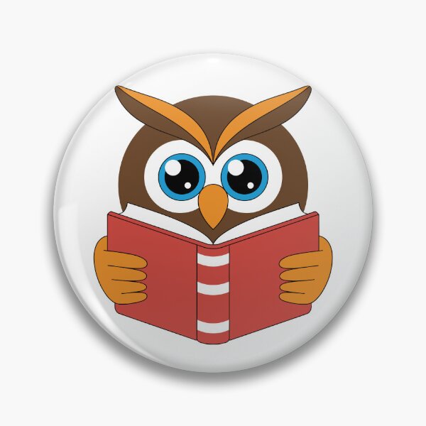 Item preview, Wise Reading Owl Illustration designed and sold by KrisGraphic45.