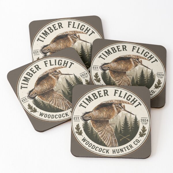 Item preview, Timber Flight Woodcock Hunting Badge Design designed and sold by TammyHunterArt.