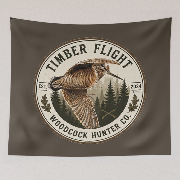 Item preview, Timber Flight Woodcock Hunting Badge Design designed and sold by TammyHunterArt.