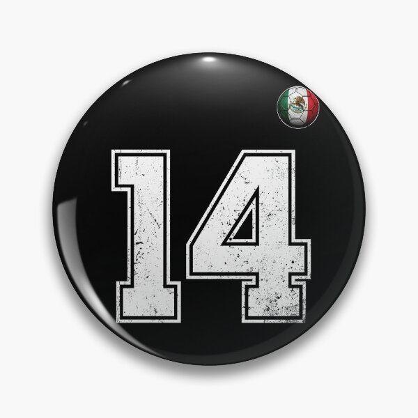 Item preview, Number 14 Mexico Flag Football Fan designed and sold by BernoNickel.