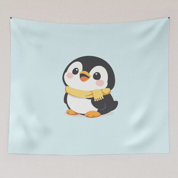Item preview, Cute Chibi Penguin Adorable Kawaii Baby Bird designed and sold by tineldesign.