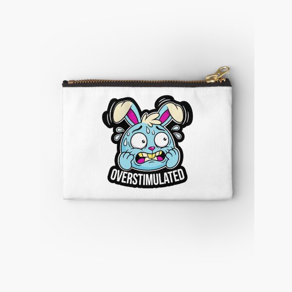 Item preview, Overstimulated Bunny Sticker Bunny designed and sold by luiz1213.