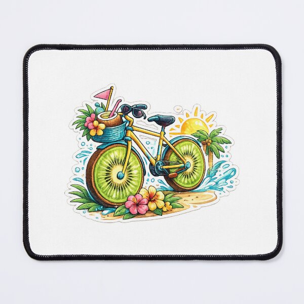 Item preview, kiwi bicycle fruit Summer Beach designed and sold by QuiteOrbit.