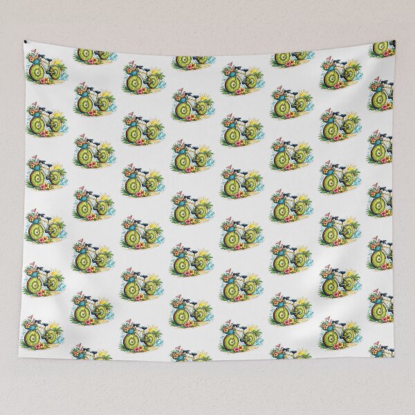 Item preview, kiwi bicycle fruit Summer Beach designed and sold by QuiteOrbit.