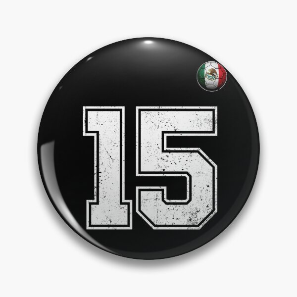 Item preview, Number 15 Mexico Flag Football Fan designed and sold by BernoNickel.