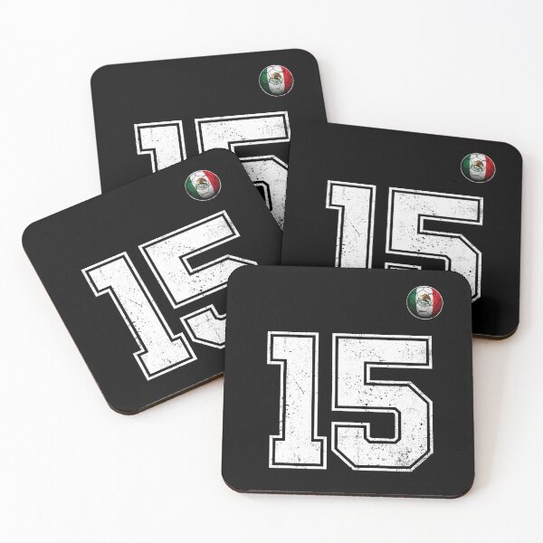 Item preview, Number 15 Mexico Flag Football Fan designed and sold by BernoNickel.