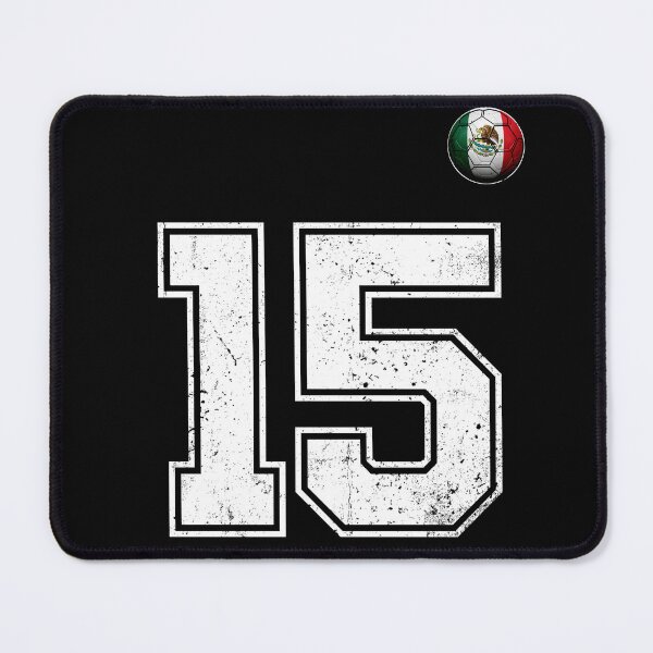 Item preview, Number 15 Mexico Flag Football Fan designed and sold by BernoNickel.
