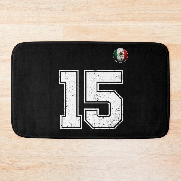 Item preview, Number 15 Mexico Flag Football Fan designed and sold by BernoNickel.