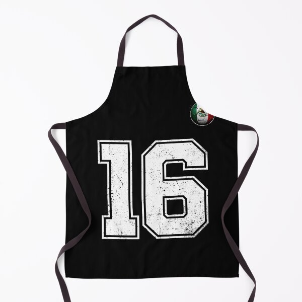 Item preview, Number 16 Mexico Flag Football Fan designed and sold by BernoNickel.