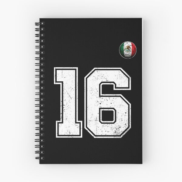 Item preview, Number 16 Mexico Flag Football Fan designed and sold by BernoNickel.