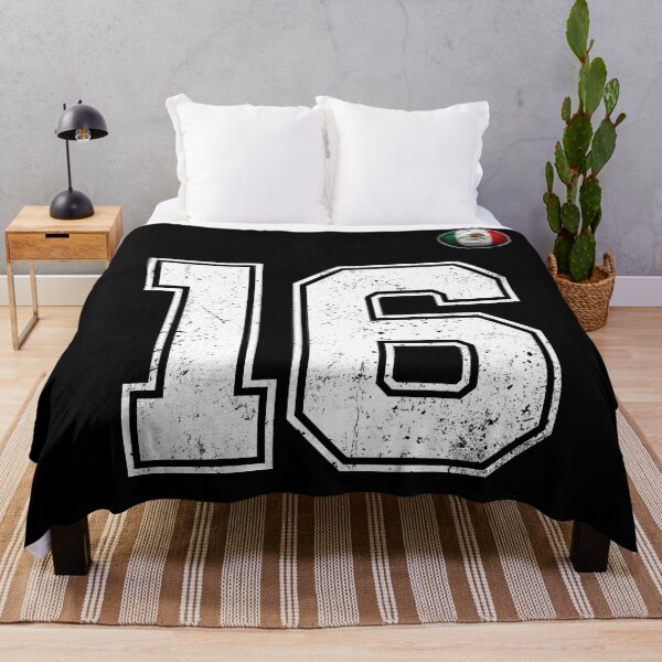 Item preview, Number 16 Mexico Flag Football Fan designed and sold by BernoNickel.