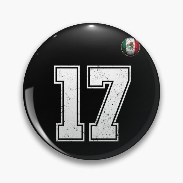 Item preview, Number 17 Mexico Flag Football Fan designed and sold by BernoNickel.