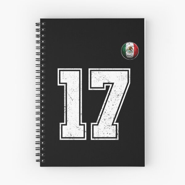 Item preview, Number 17 Mexico Flag Football Fan designed and sold by BernoNickel.