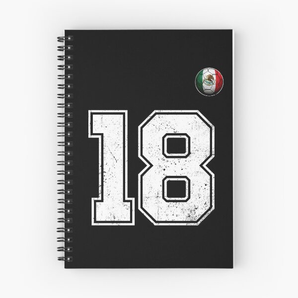 Item preview, Number 18 Mexico Flag Football Fan designed and sold by BernoNickel.