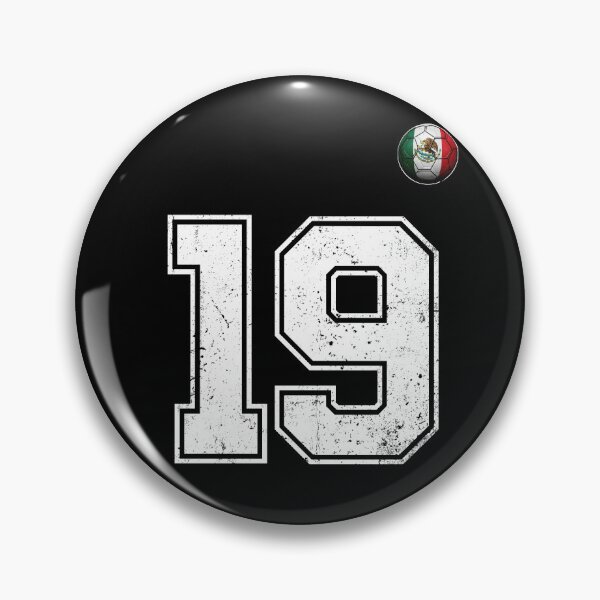 Item preview, Number 19 Mexico Flag Football Fan designed and sold by BernoNickel.