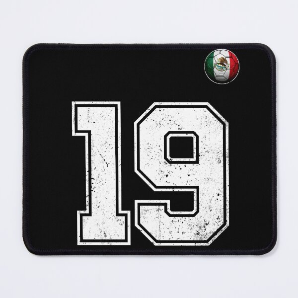 Item preview, Number 19 Mexico Flag Football Fan designed and sold by BernoNickel.