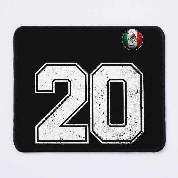 Item preview, Number 20 Mexico Flag Football Fan designed and sold by BernoNickel.