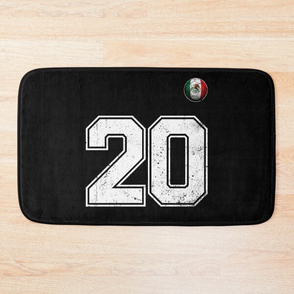 Item preview, Number 20 Mexico Flag Football Fan designed and sold by BernoNickel.
