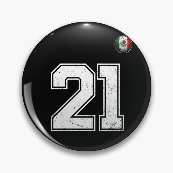 Item preview, Number 21 Mexico Flag Football Fan designed and sold by BernoNickel.