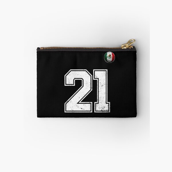 Item preview, Number 21 Mexico Flag Football Fan designed and sold by BernoNickel.