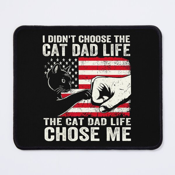 Item preview, I Didn’t Choose The Cat Dad Life Funny Vintage Cat Owner designed and sold by zamiokaline.