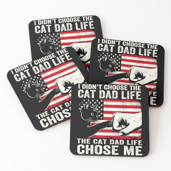 Item preview, I Didn’t Choose The Cat Dad Life Funny Vintage Cat Owner designed and sold by zamiokaline.