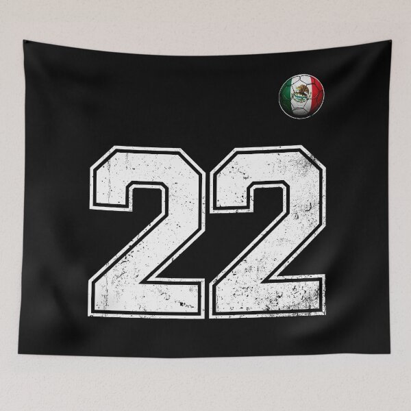 Item preview, Number 21 Mexico Flag Football Fan designed and sold by BernoNickel.