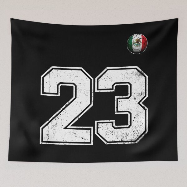 Item preview, Number 23 Mexico Flag Football Fan designed and sold by BernoNickel.