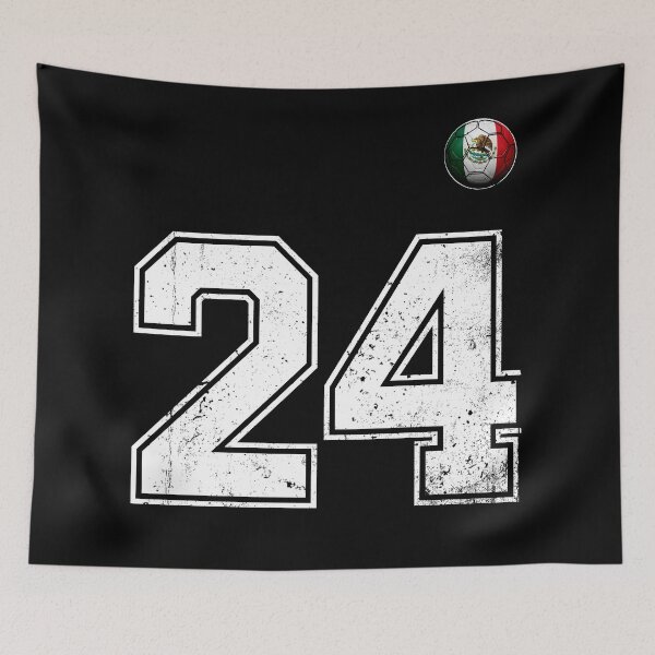Item preview, Number 24 Mexico Flag Football Fan designed and sold by BernoNickel.