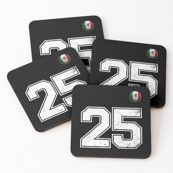 Item preview, Number 25 Mexico Flag Football Fan designed and sold by BernoNickel.