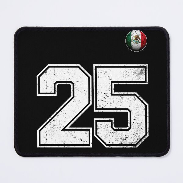 Item preview, Number 25 Mexico Flag Football Fan designed and sold by BernoNickel.