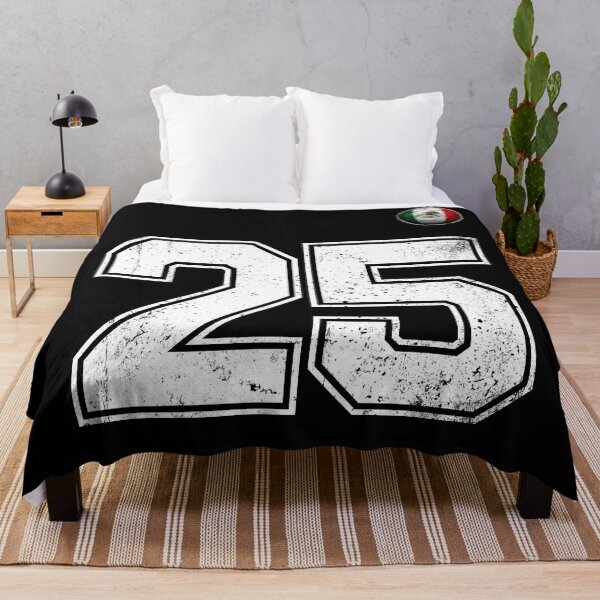 Item preview, Number 25 Mexico Flag Football Fan designed and sold by BernoNickel.