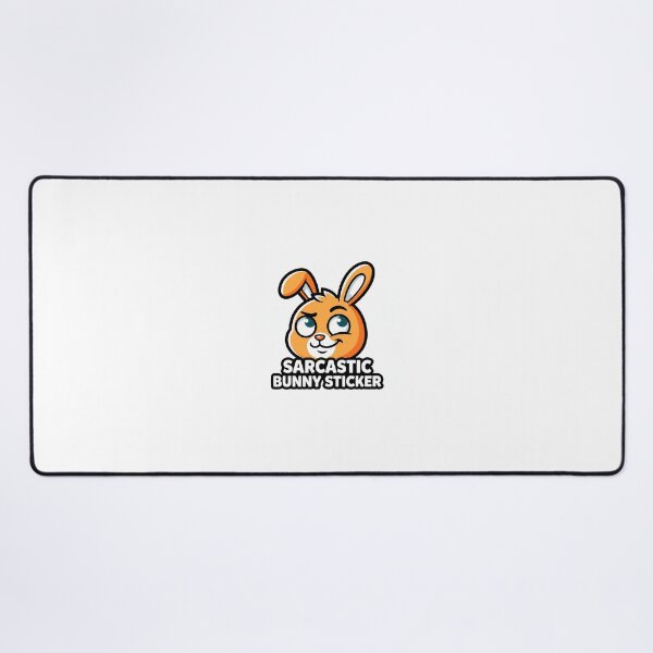 Item preview, Sarcastic Bunny Sticker Bunny designed and sold by luiz1213.
