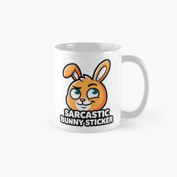Item preview, Sarcastic Bunny Sticker Bunny designed and sold by luiz1213.