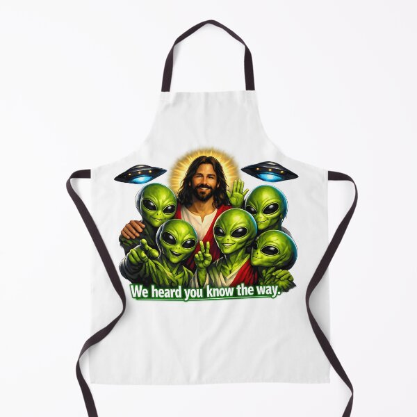 Item preview, We Heard You Know the Way — Jesus and the Aliens designed and sold by ChaoticVibe22.