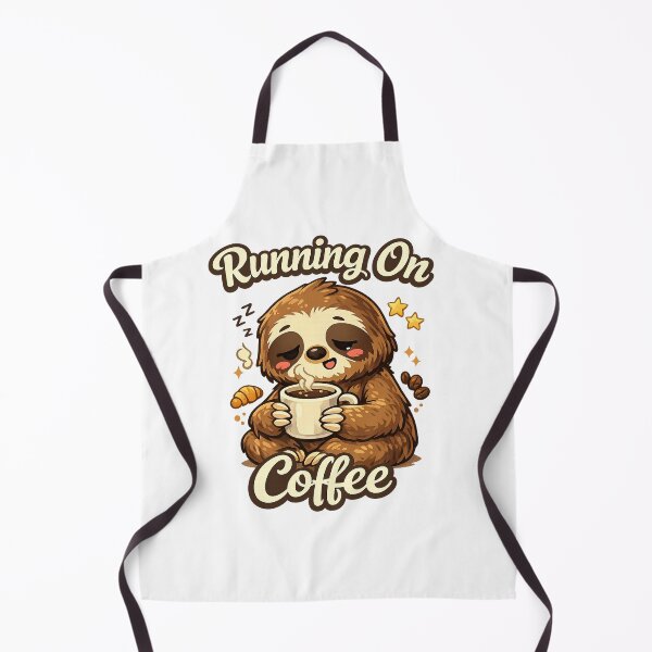 Item preview, Running On Coffee Sloth T-Shirt – Cute Sleepy Sloth Coffee Lover Cartoon Design for T-Shirt, Sticker, iPhone case, mug, bag designed and sold by ArtByTripti.