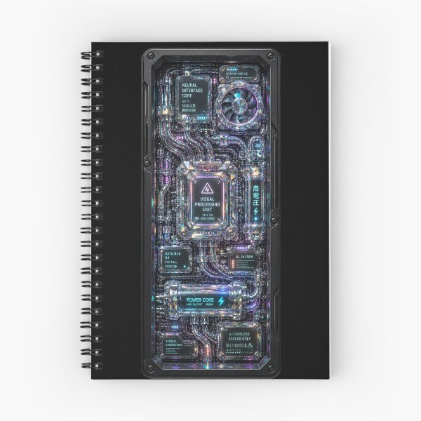 Item preview, Diamond Neural Interface - Iridescent Cyberpunk Laptop Panel Decal designed and sold by Extravanganzza.
