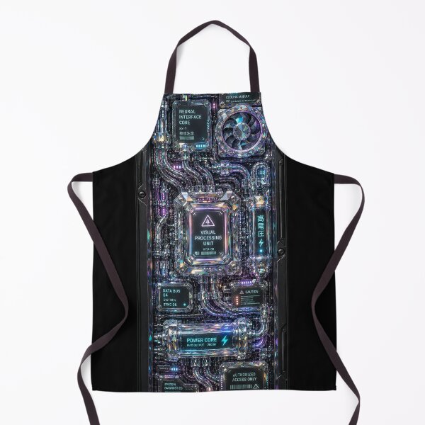 Item preview, Diamond Neural Interface - Iridescent Cyberpunk Laptop Panel Decal designed and sold by Extravanganzza.