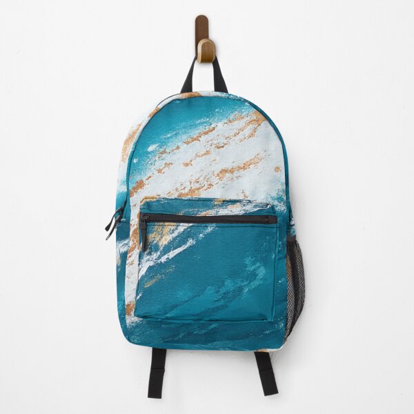 Item preview, Modern Coastal Abstract Teal Surfing Wave designed and sold by TheSlowShore.